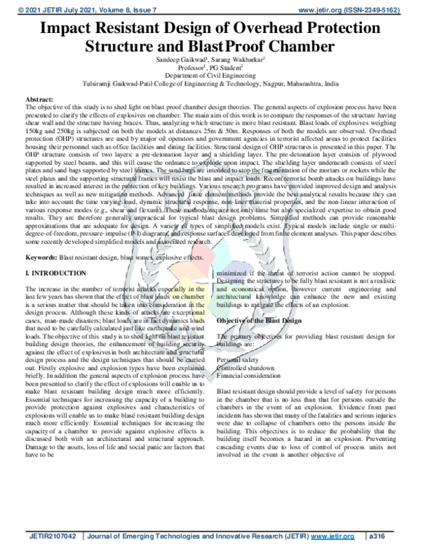 (PDF) Impact Resistant Design of Overhead Protection Structure and ...