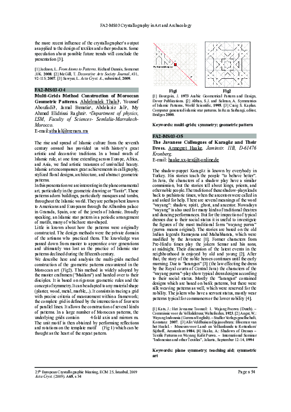 (PDF) Multi-grids method construction of Moroccan geometric patterns