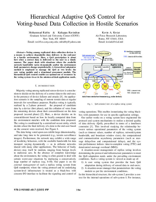 (PDF) Hierarchical adaptive QoS control for voting-based data ...
