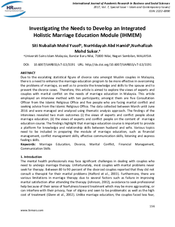 (PDF) Investigating the Needs to Develop an Integrated Holistic ...