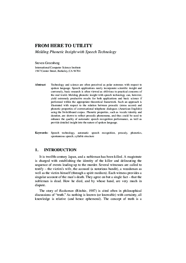  pdf melding phonetic insight with speech technology steven 