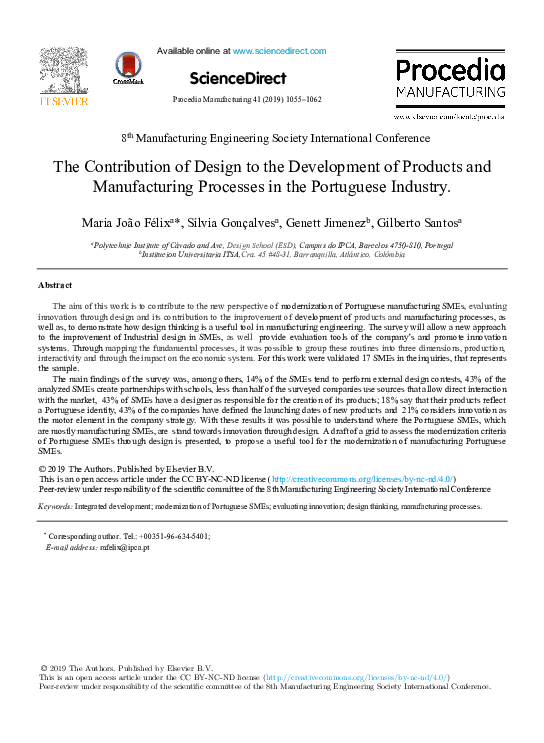 (PDF) The Contribution of Design to the Development of Products and ...