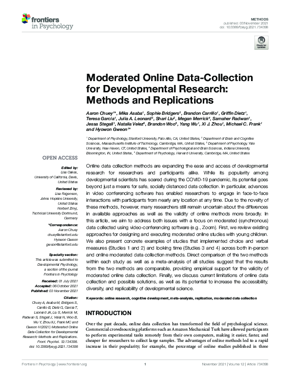 (PDF) Moderated Online Data-Collection for Developmental Research ...