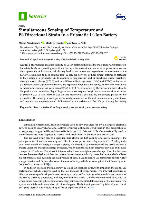 (PDF) Simultaneous Sensing of Temperature and Bi-Directional Strain in ...