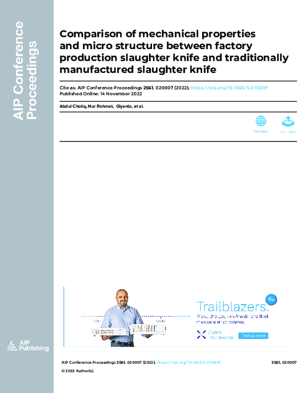 (PDF) Comparison of mechanical properties and micro structure between ...