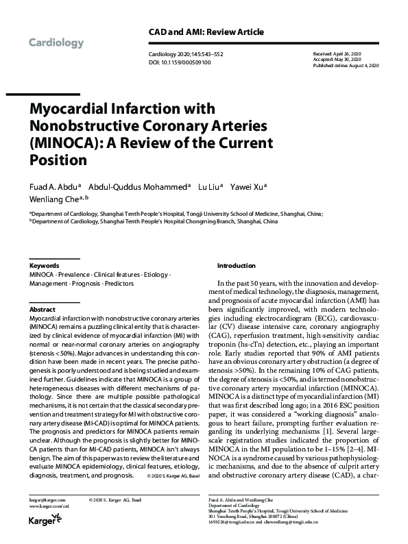 (PDF) Myocardial Infarction with Nonobstructive Coronary Arteries ...