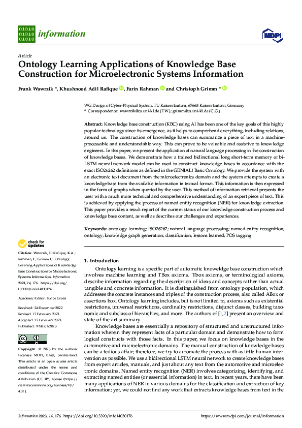 (PDF) Ontology Learning Applications of Knowledge Base Construction for ...
