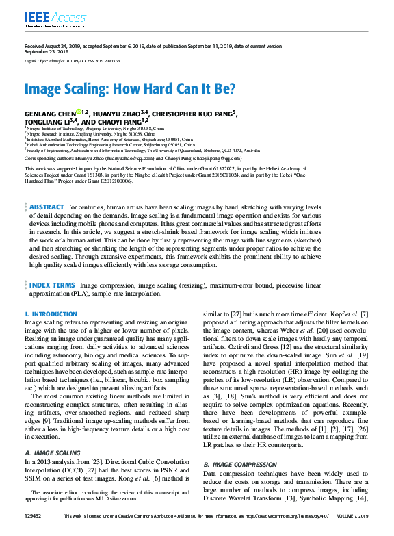 (PDF) Image Scaling: How Hard Can it Be?