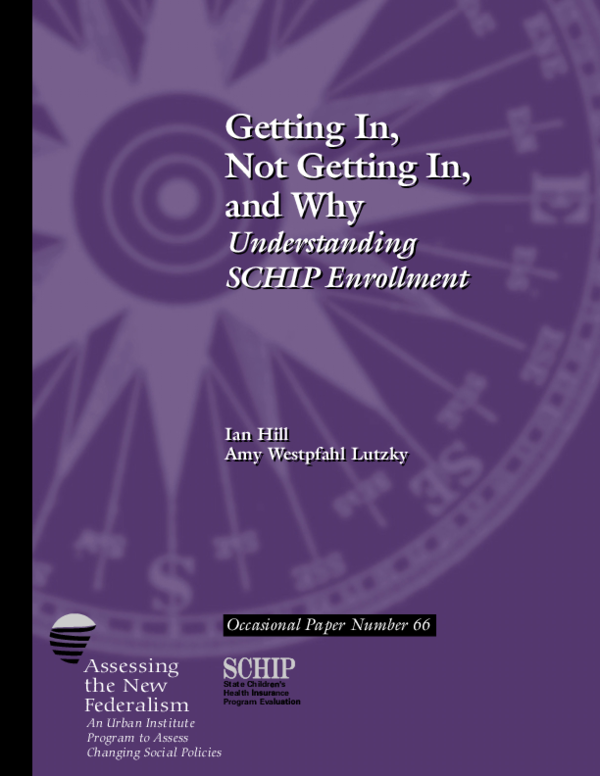(PDF) Getting In, Not Getting In, and Why