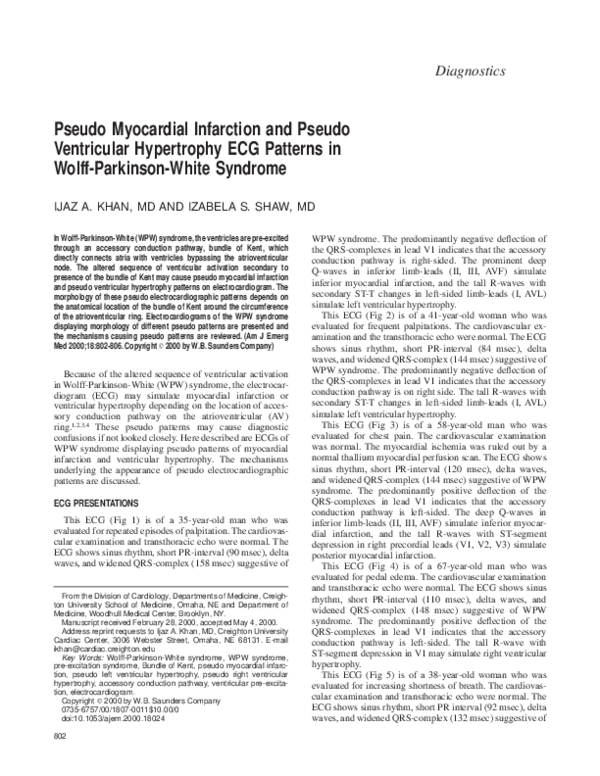 (PDF) Pseudo myocardial infarction and pseudo ventricular hypertrophy ...