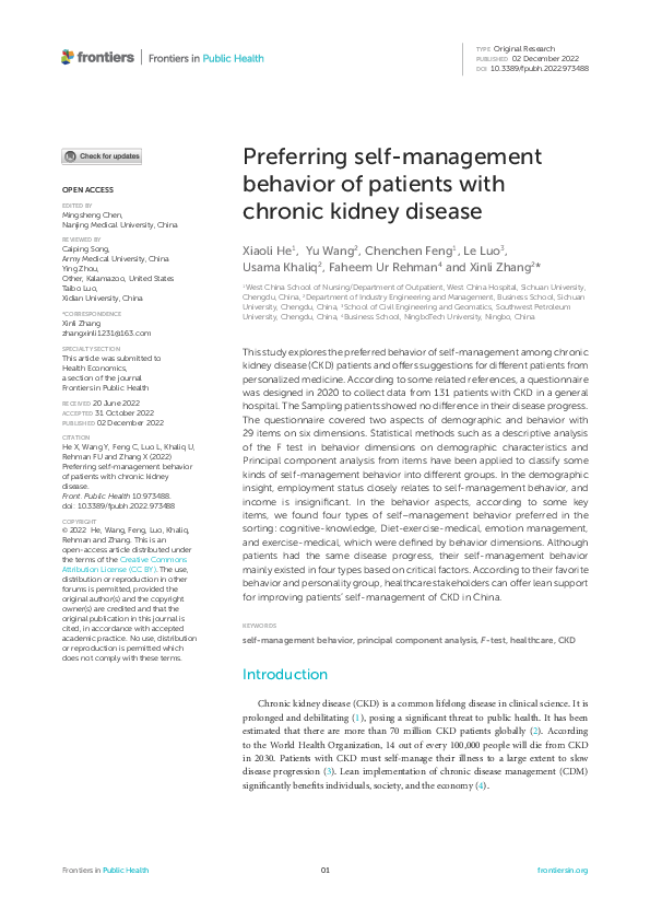 (PDF) Preferring self-management behavior of patients with chronic ...
