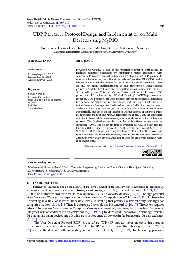 (PDF) UDP Pervasive Protocol Design and Implementation on Multi Devices ...