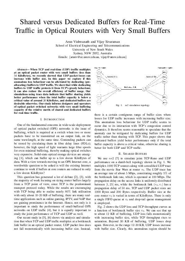 (PDF) Shared versus dedicated buffers for real-time traffic in optical ...