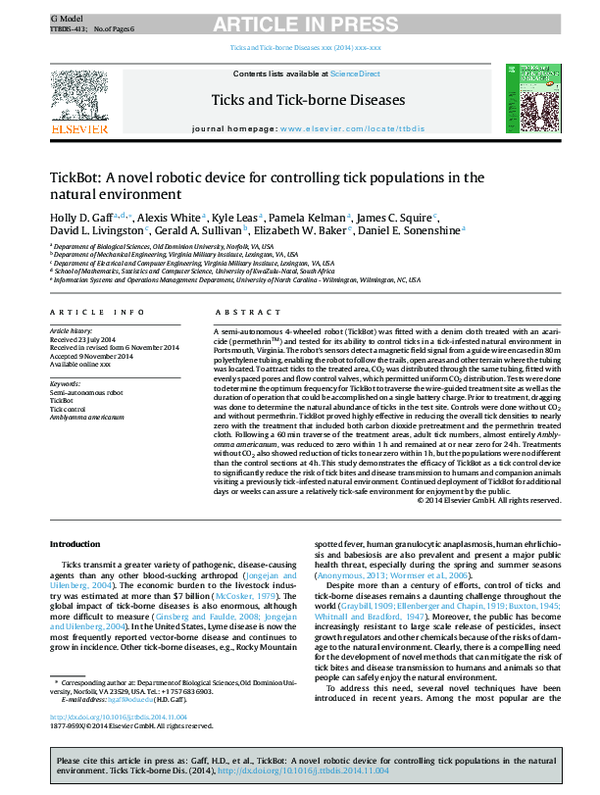 (PDF) TickBot: A novel robotic device for controlling tick populations ...