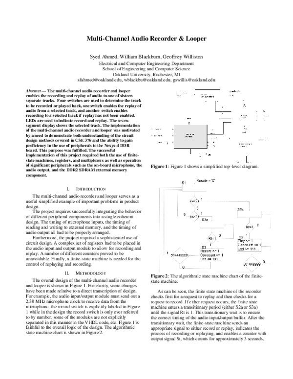 (PDF) Multi-Channel Audio Recorder & Looper