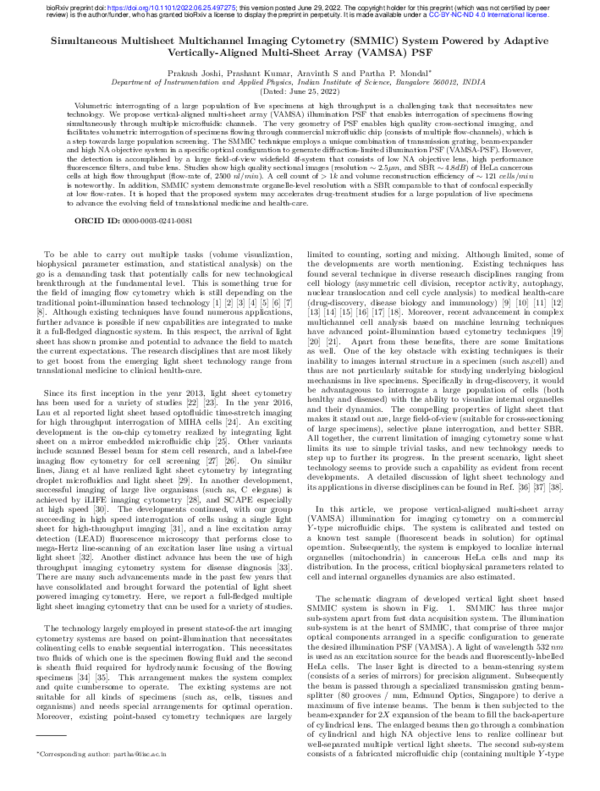 (PDF) Simultaneous Multisheet Multichannel Imaging Cytometry (SMMIC ...