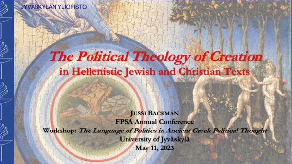 (PDF) The Political Theology of Creation in Hellenistic Jewish and ...