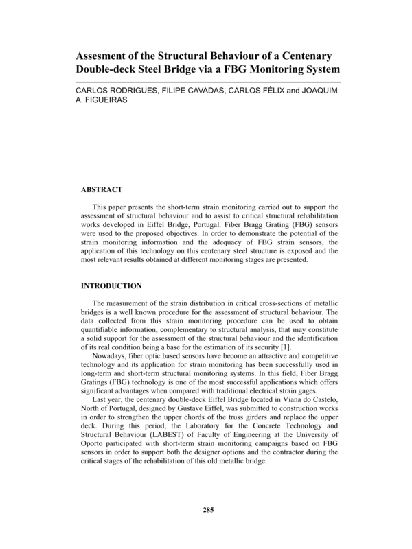(PDF) Assesment of the Structural Behaviour of a Centenary Double-deck ...