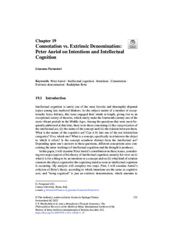 (PDF) Connotation vs. Extrinsic Denomination: Peter Auriol on ...