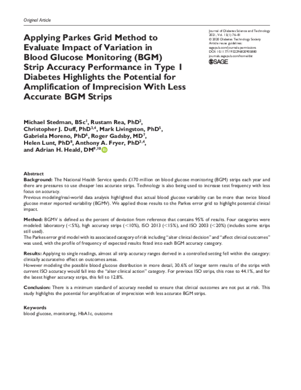 (PDF) Applying Parkes Grid Method to Evaluate Impact of Variation in ...
