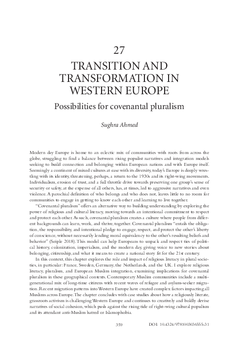 (PDF) Transition and transformation in Western Europe