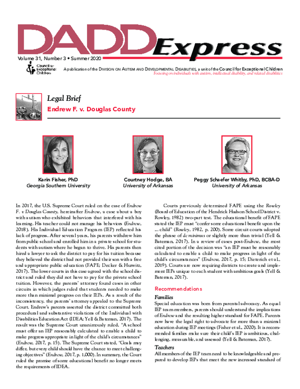 (PDF) Legal brief Endrew F. v. Douglas County