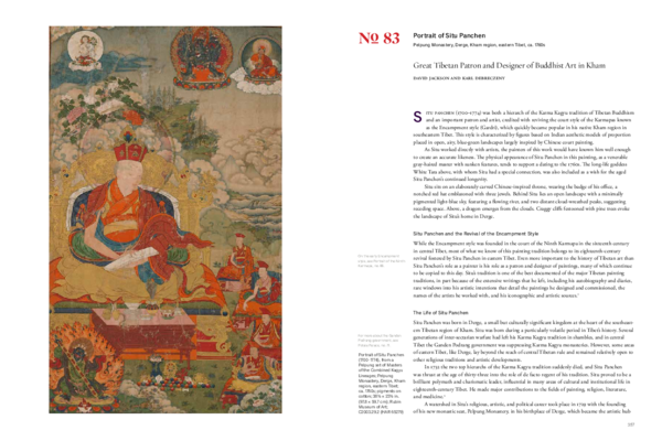 (PDF) Object 083 Portrait of Situ Panchen Pelpung Monastery, Derge