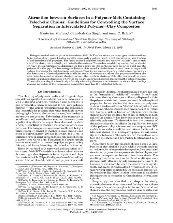 (PDF) Attraction between Surfaces in a Polymer Melt Containing ...