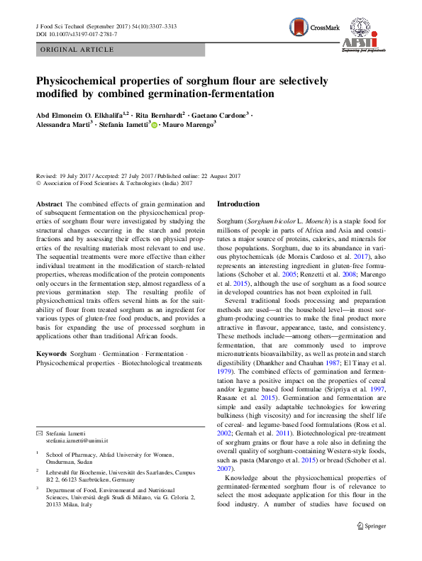 (PDF) Physicochemical properties of flour are selectively