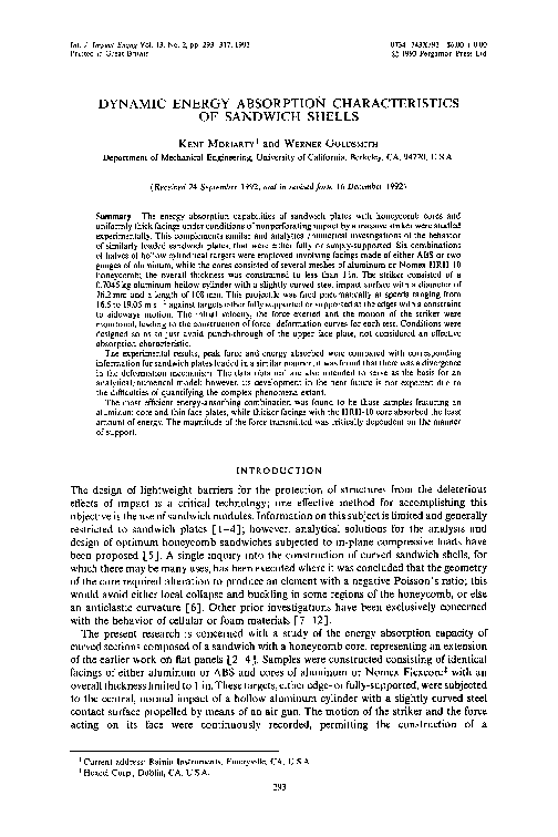 (PDF) Dynamic energy absorption characteristics of foam-filled conical ...