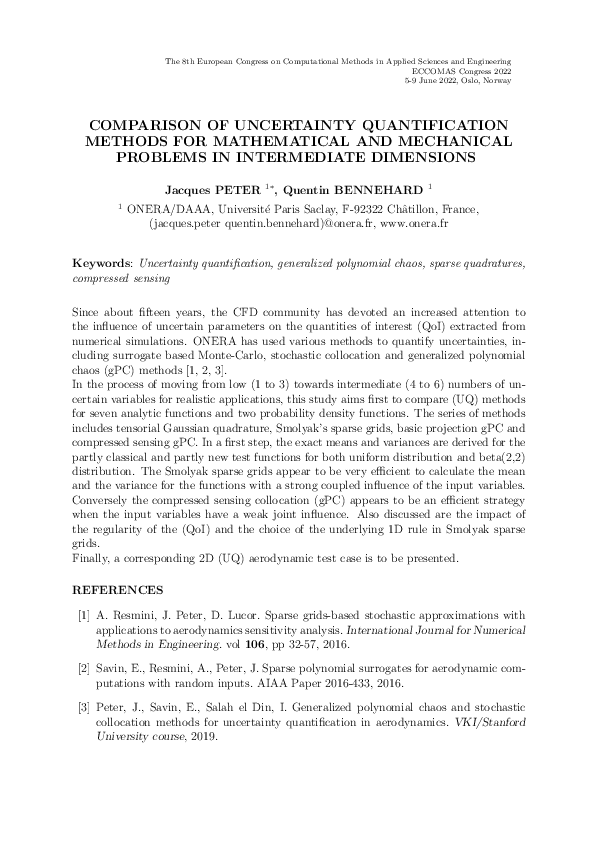 (PDF) Comparison of uncertainty quantification methods for mathematical ...