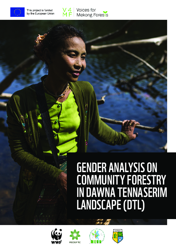 (PDF) Gender analysis on community forest in Myanmar's DTL Landscape