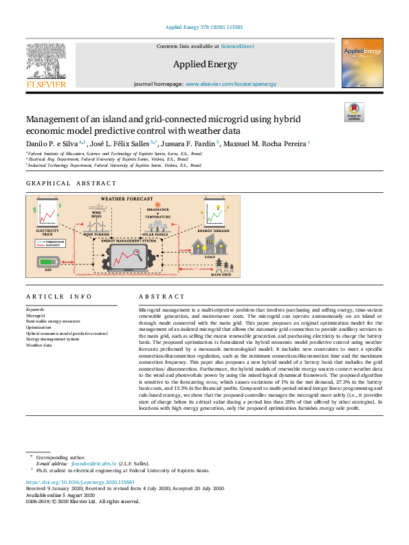 (PDF) Management of an island and grid-connected microgrid using hybrid ...