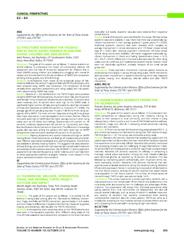 (PDF) 8.2 Structured Assessment for Violence Risk in Youth (Savry ...