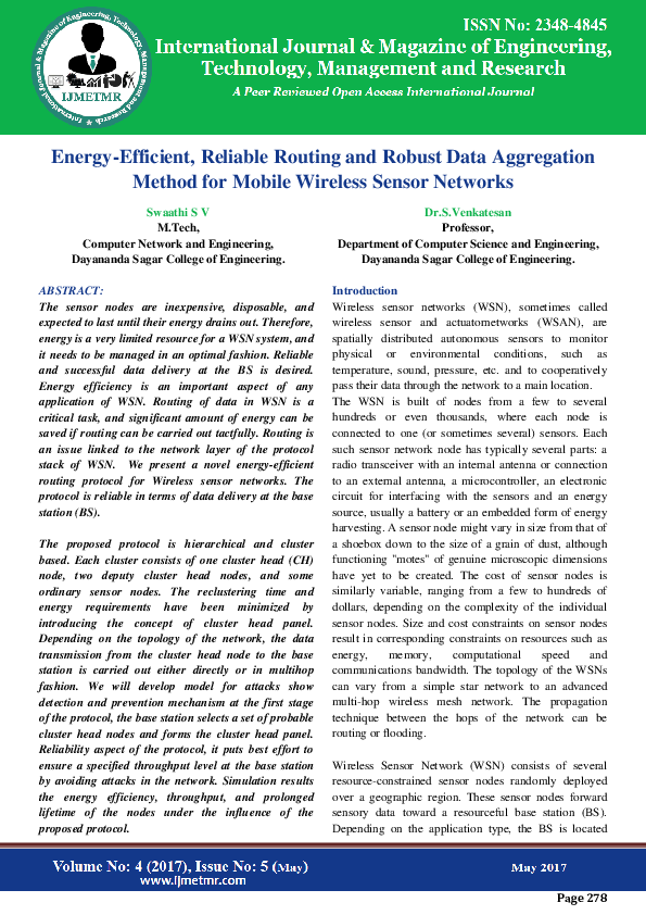 (PDF) Energy-Efficient , Reliable Routing and Robust Data Aggregation ...
