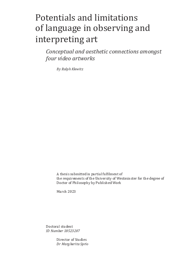 (PDF) Potentials and limitations of language in observing and ...