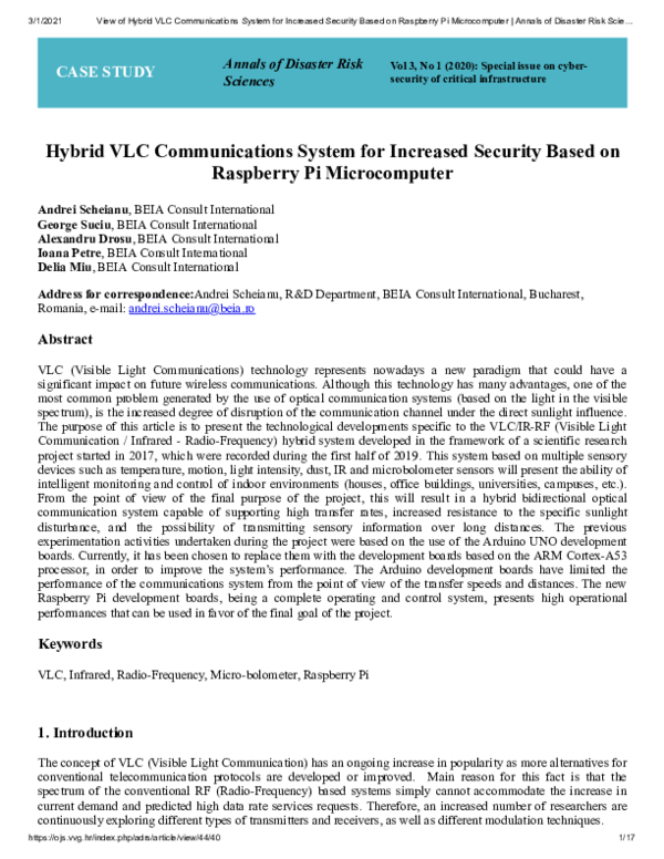 (PDF) Hybrid VLC Communications System for Increased Security Based on ...