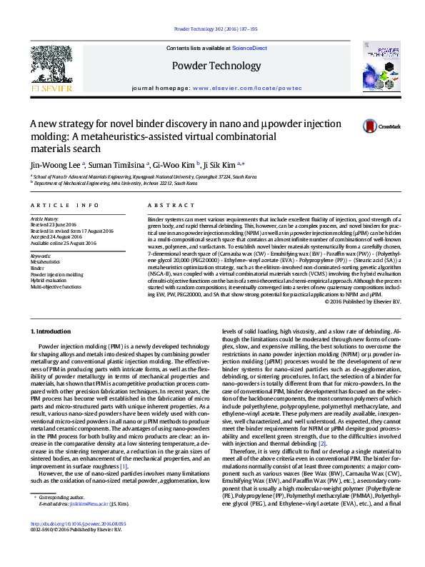 (PDF) A new strategy for novel binder discovery in nano and μ powder ...