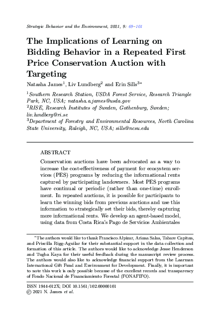 (PDF) The Implications of Learning on Bidding Behavior in a Repeated ...