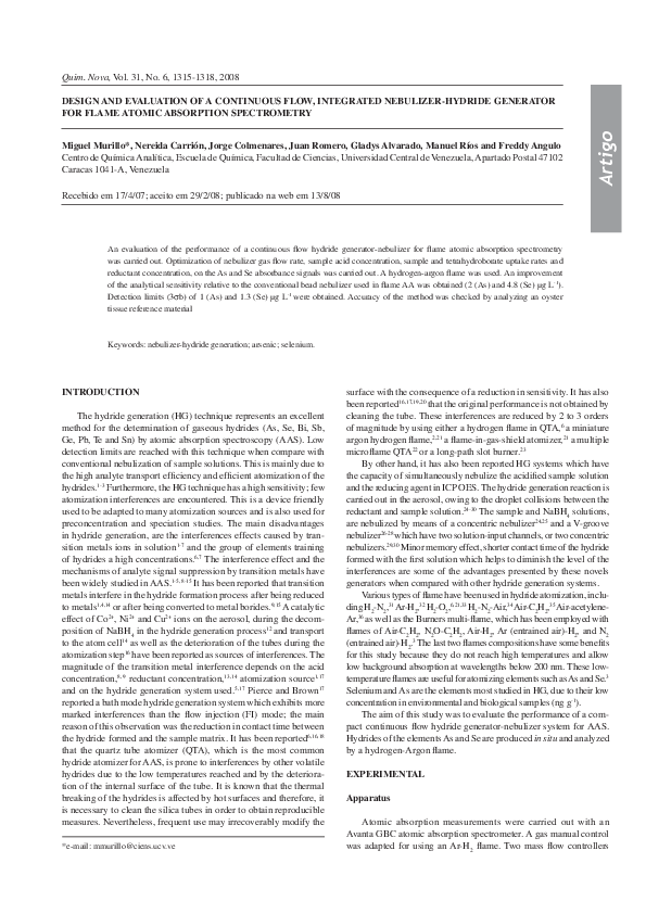 (PDF) Design and evaluation of a continuous flow, integrated nebulizer