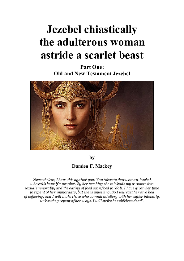 (DOC) Jezebel chiastically the adulterous woman astride a scarlet beast