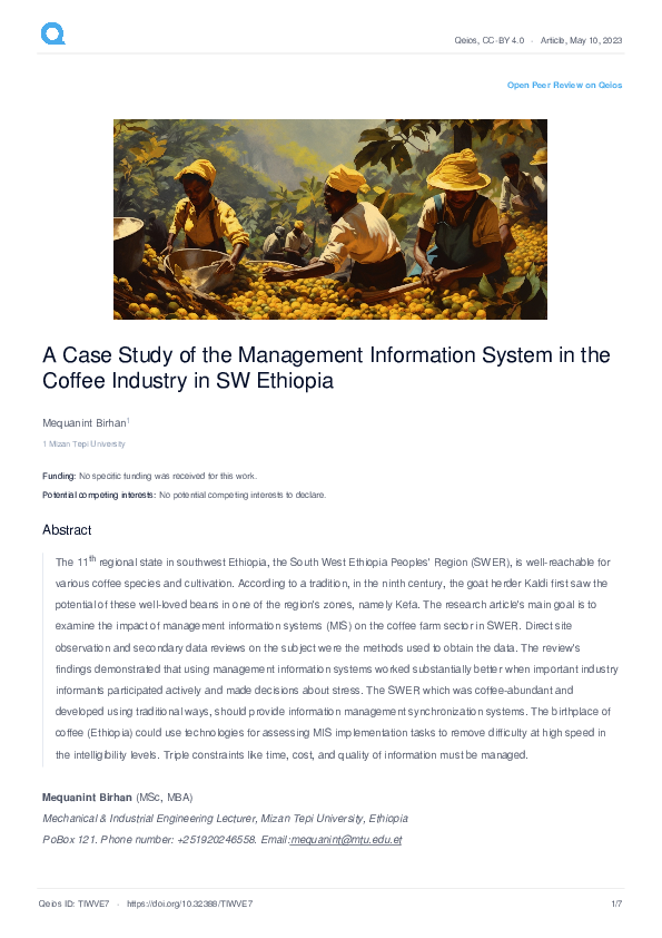 PDF A Case Study Of The Management Information System In The Coffee pdf-a-case-study-of-the-management-information-system-in-the-coffee