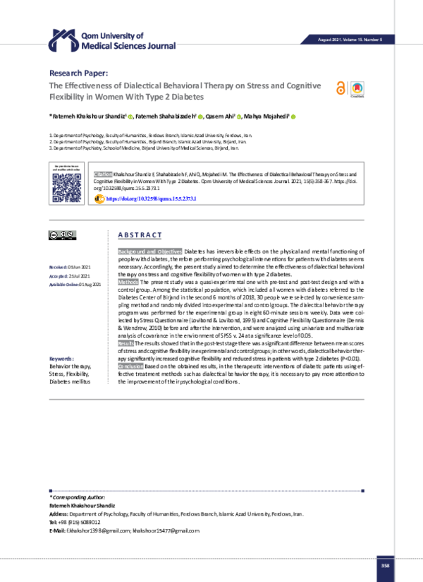 (PDF) Effectiveness of dialectical behavioral therapy for borderline ...
