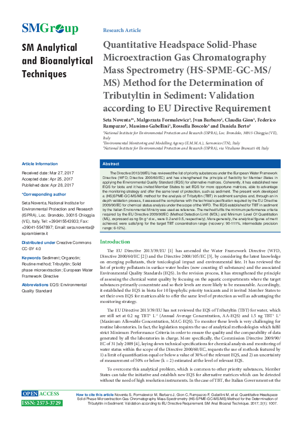 (PDF) Quantitative Headspace Solid-Phase Microextraction Gas ...