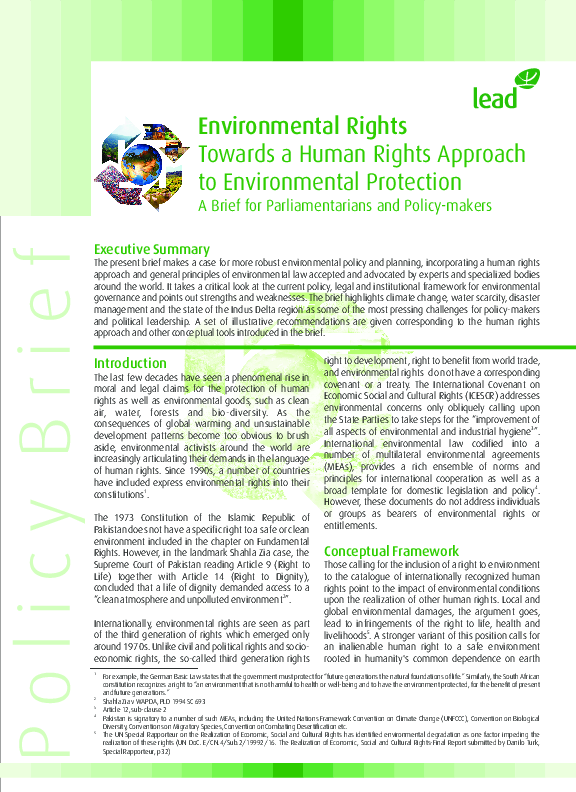 (PDF) Environmental Rights | LLB Part 4 | Notes | Study Material