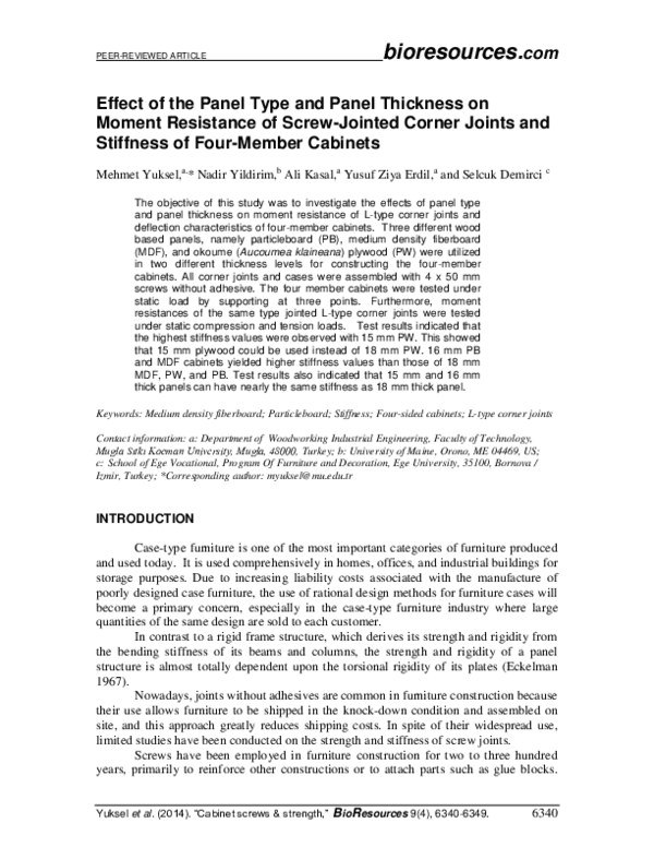 (PDF) Effect of the Panel Type and Panel Thickness on Moment Resistance ...