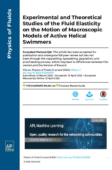 (PDF) Experimental and theoretical studies of the fluid elasticity on ...