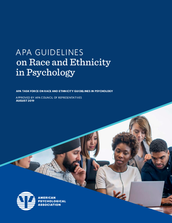 (PDF) APA Race Ethnicity Guidelines