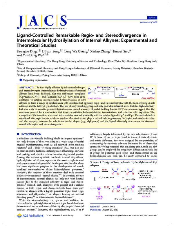 (PDF) Ligand-Controlled Remarkable Regio- and Stereodivergence in ...