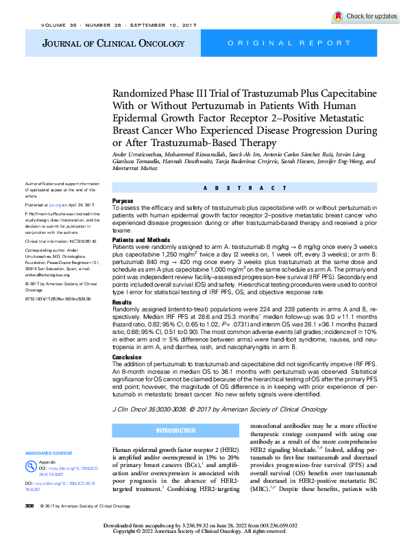 (PDF) Randomized Phase III Trial of Trastuzumab Plus Capecitabine With ...
